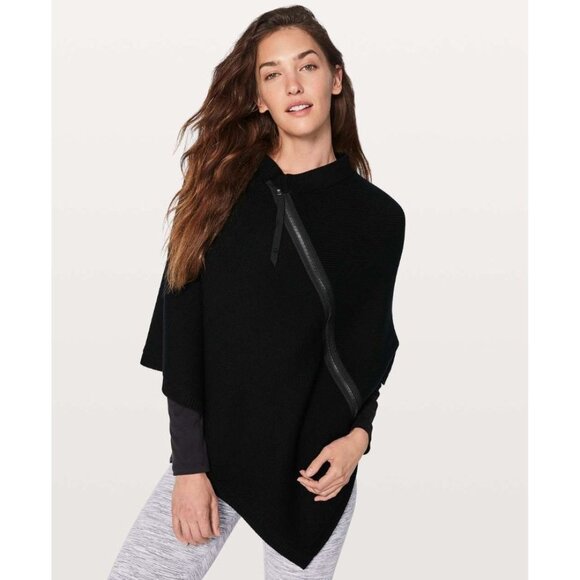 Lululemon On The Go Poncho Merino Wool - Picture 1 of 9